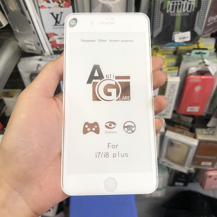Tấm dán cường lực full màn hình chống vân tay dành cho iPhone 8 Plus