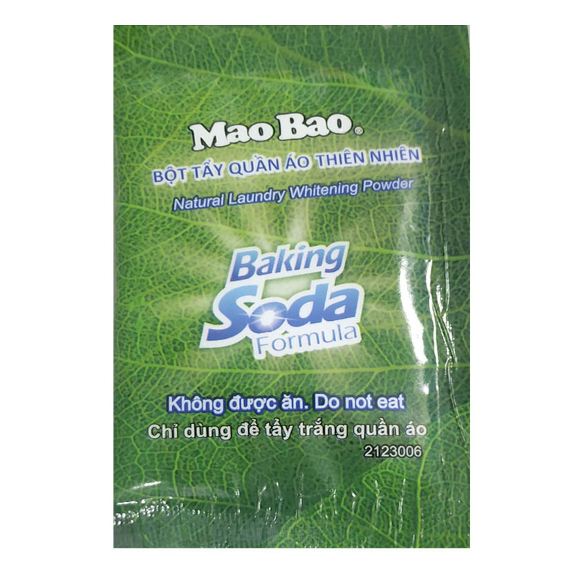 Bột Tẩy Quần Áo Thiên Nhiên Mao Bao chứa Baking Soda (12g x 2 gói)