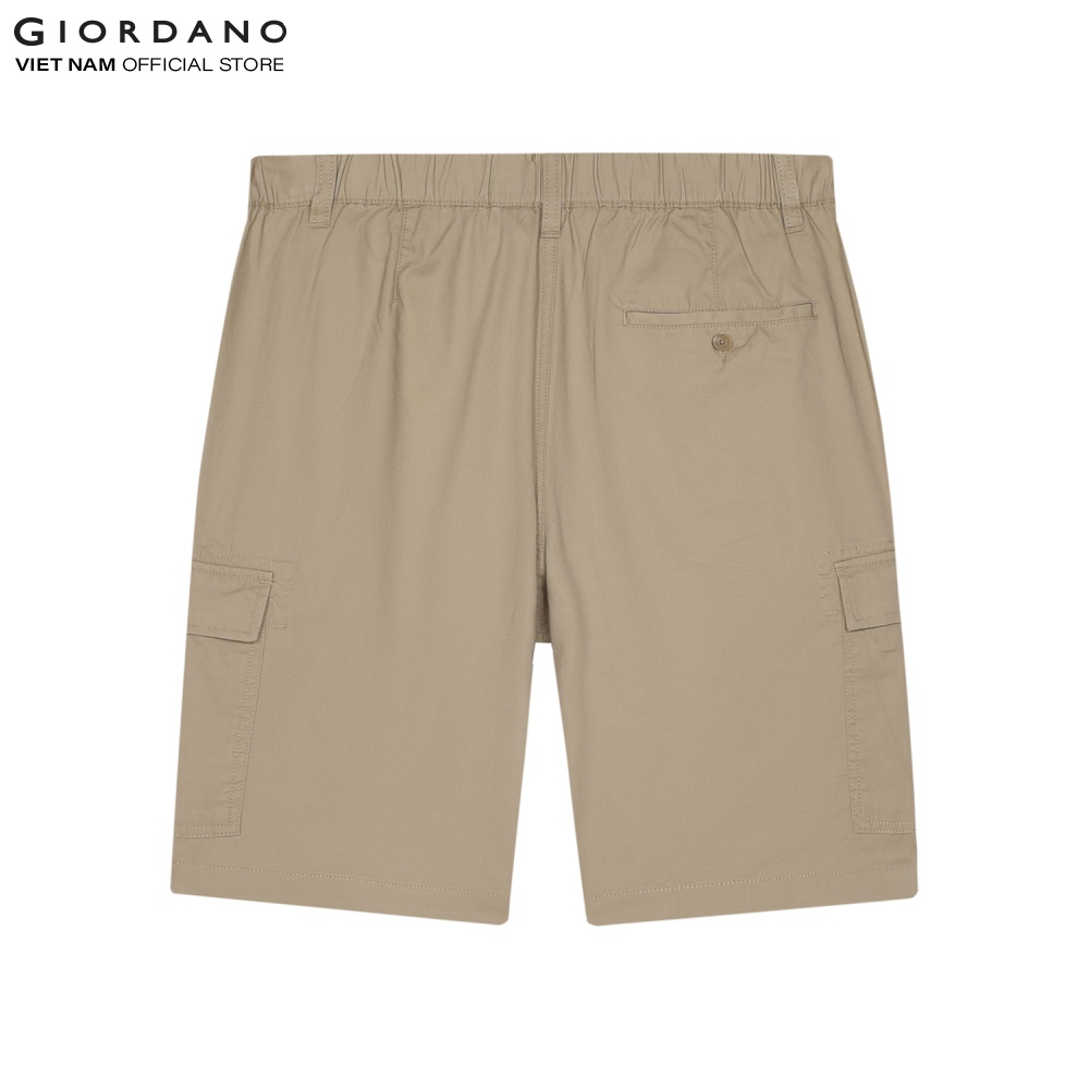 Quần Shorts Kaki Nam Túi Hộp Giordano 01101206