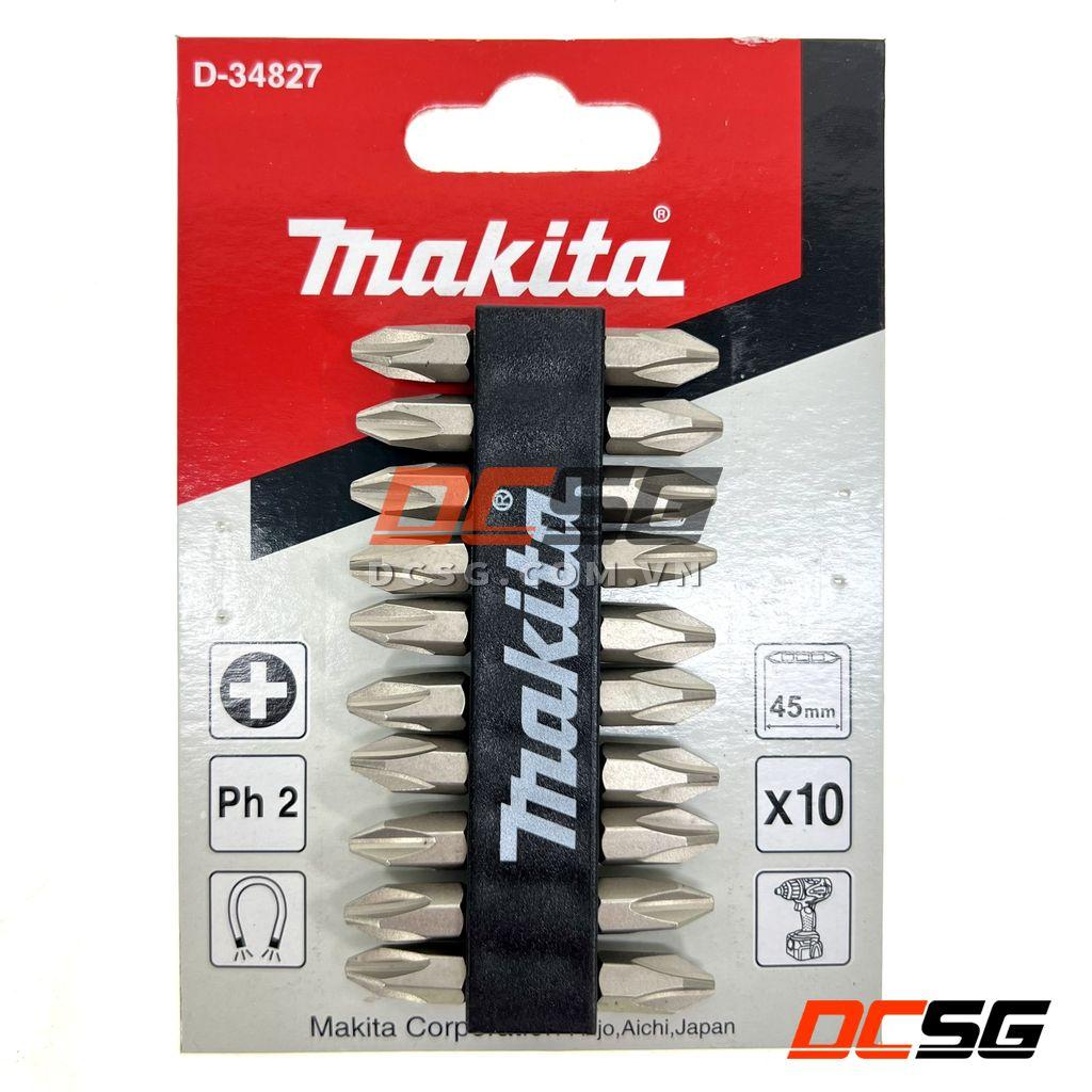 Mũi vít bake 2 đầu PH2x45mm Makita D-34827 (01 mũi) | DCSG