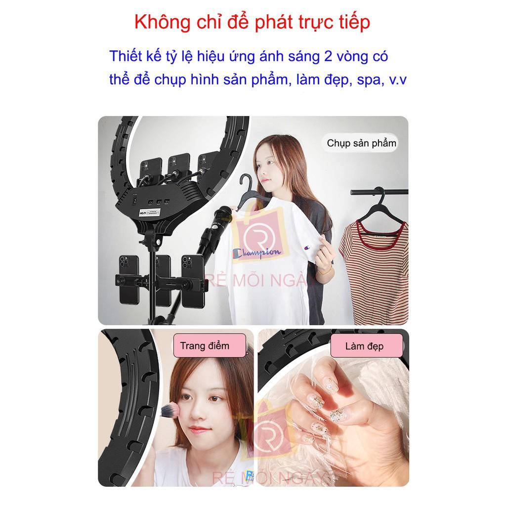 Đèn Livestream 54cm Bán Hàng, Phun Xăm, Nối Mi, Spa Max Size 56cm