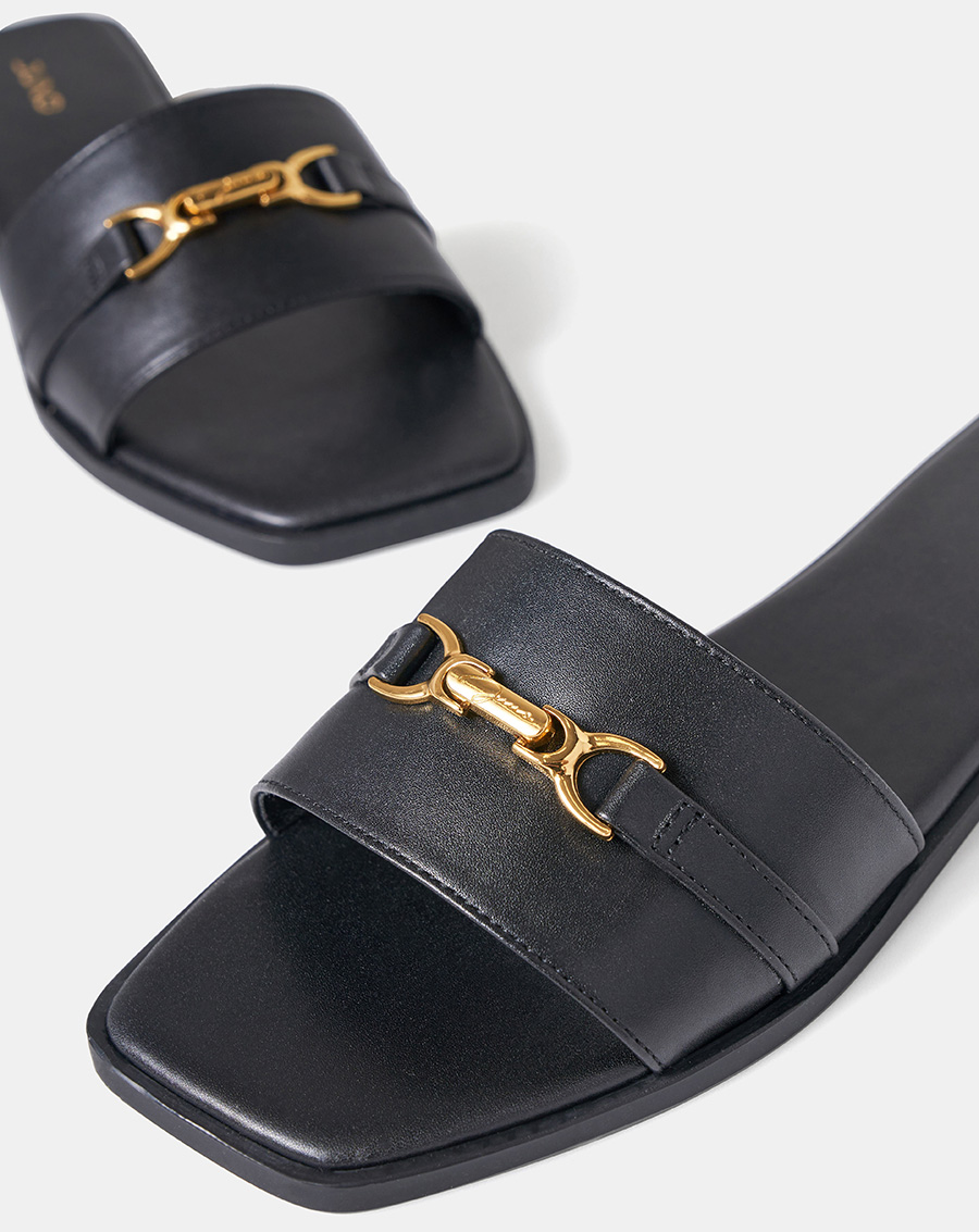 Giày Sandal Nữ 1cm Thời Trang JUNO Khoá Trang Trí Juno SD01135