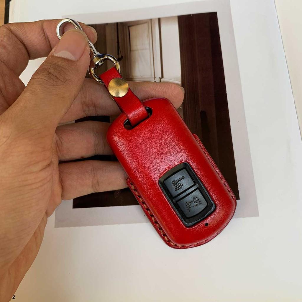 BAO DA DÀNH CHO SMARTKEY XE LED - BAO DA MÀU ĐỎ THỜI TRANG