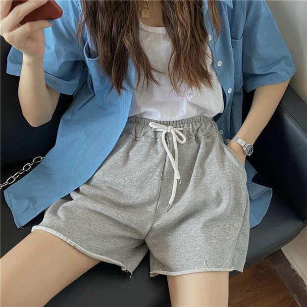 Quần đùi - sporty tưa gấu cá tính dành cho nữ về 3 màu trắng,đen và xám hot tren siêu xinh, siêu đẹp