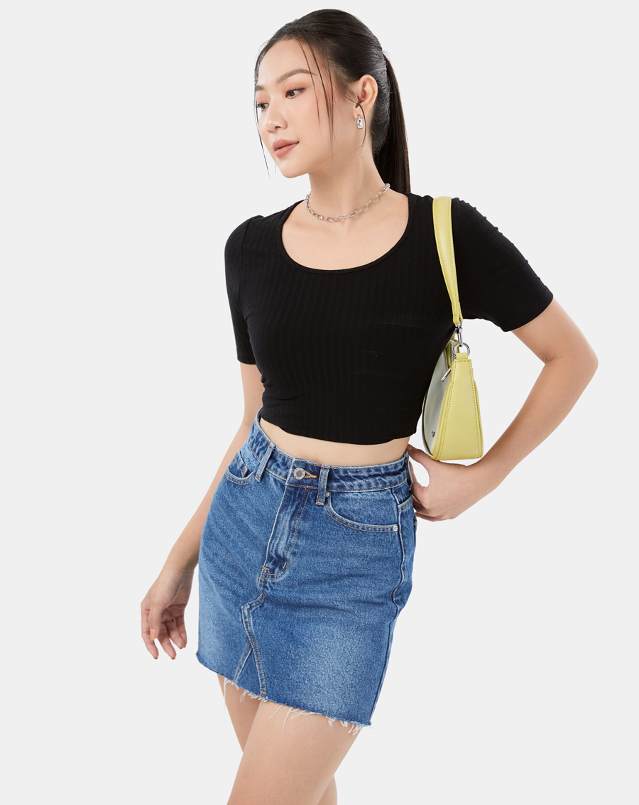 Váy nữ thời trang JUNO Mini Denim Skirt JNVLU011