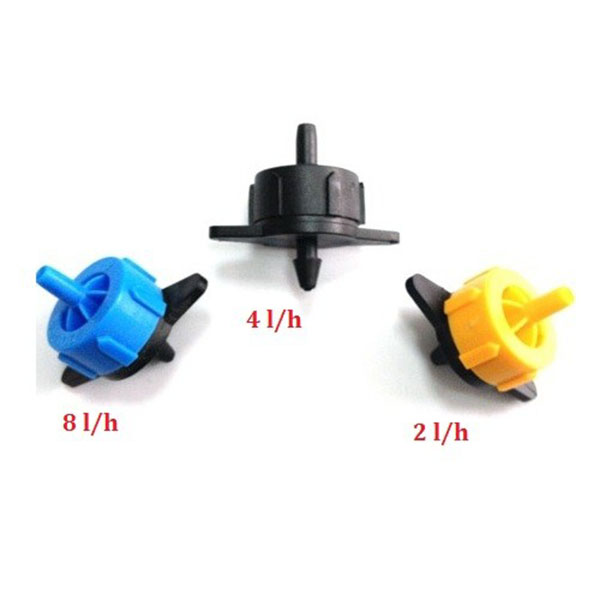 Bộ 50 đầu tưới nhỏ giọt bù áp 2l/h 4l/h 8l/h