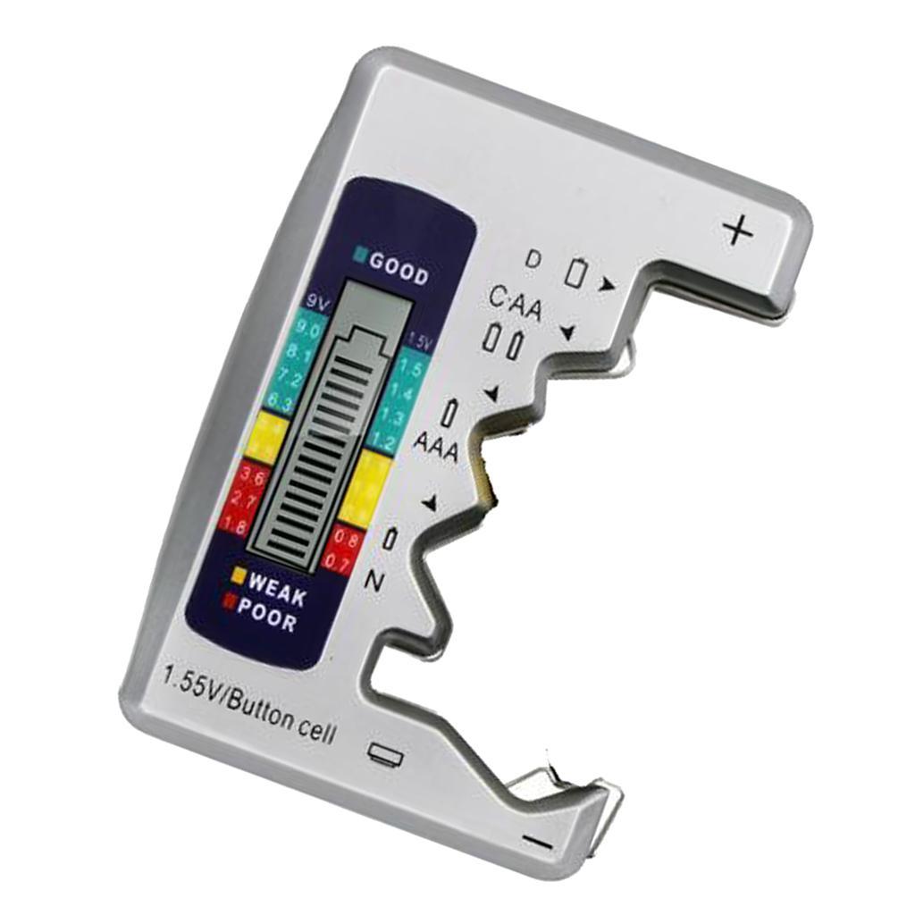 Test Tool Checker for 9V 1.5V Battery Load Tester Analyzer