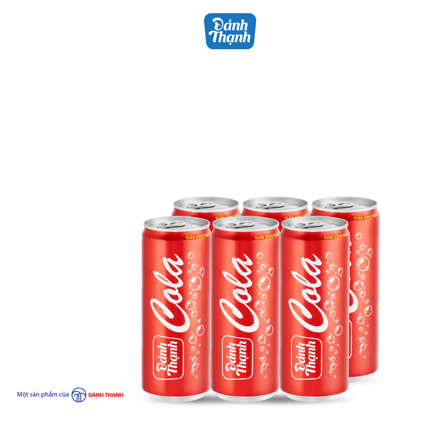 Thùng 24 lon Lon Nước Khoáng Thiên Nhiên Có Ga Đảnh Thạnh Khoáng Cola 330ml