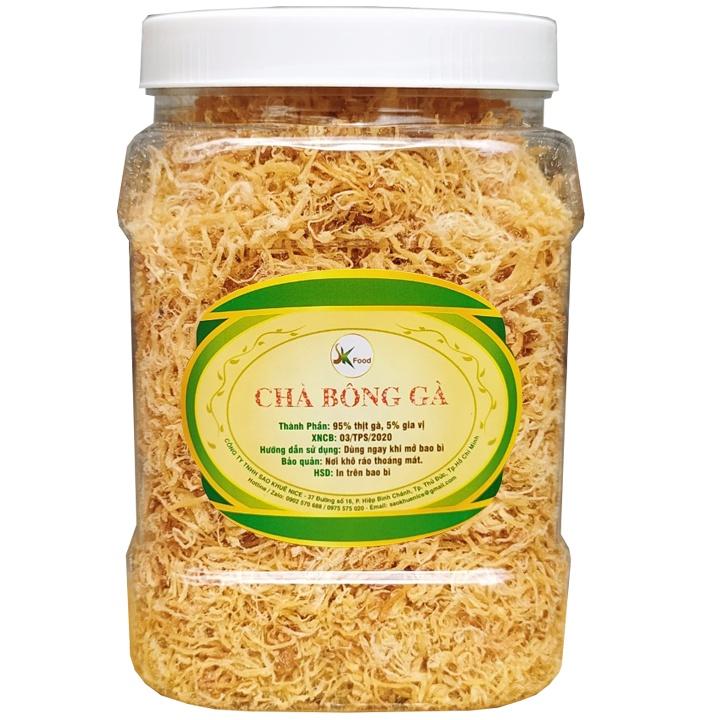 500G HŨ CHÀ BÔNG SỢI THỊT GÀ CAO CẤP SK FOOD