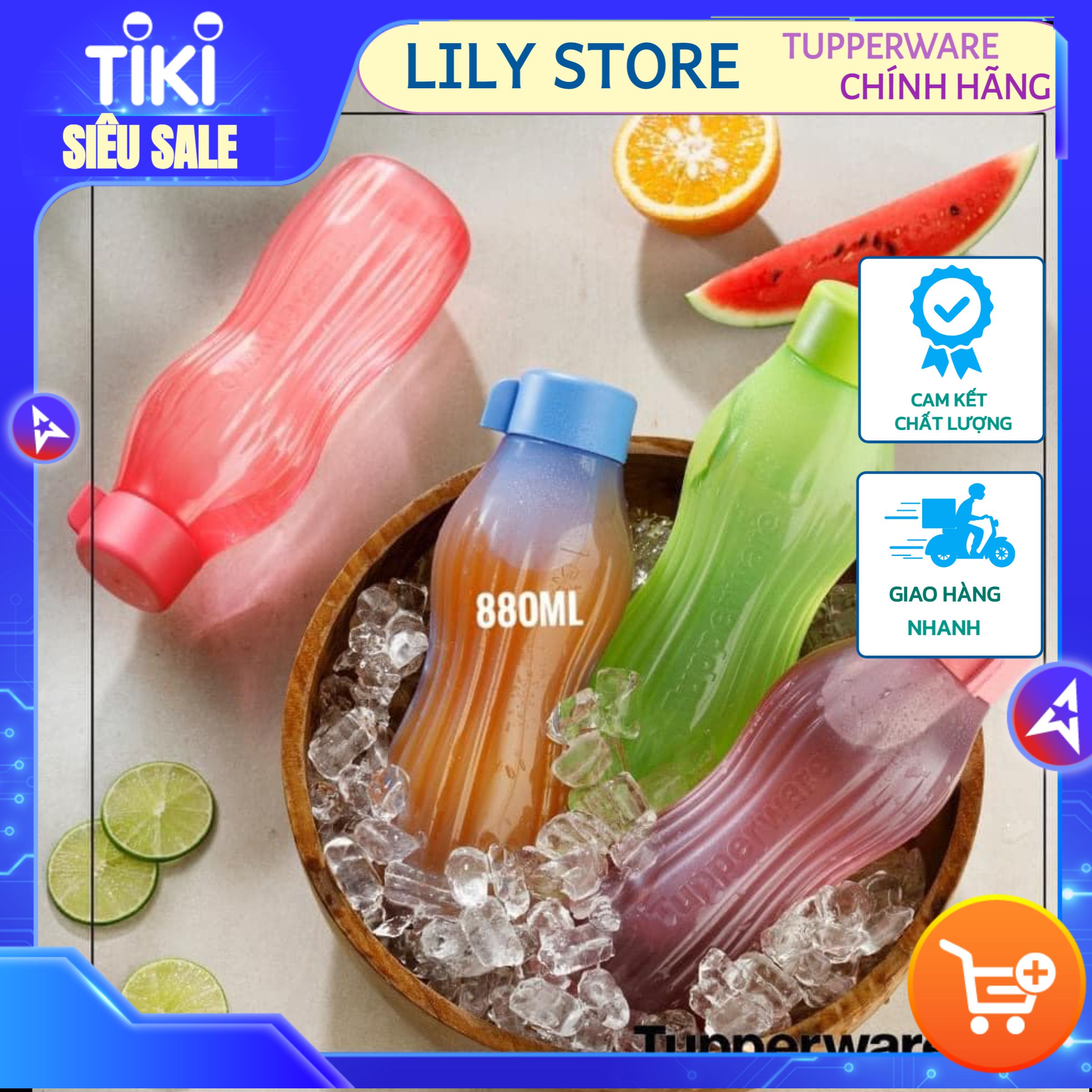 Bình nước Eco Bottle Freezerable 880ml - Tupperware