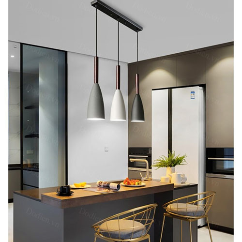 Bộ đèn thả 3 bàn ăn hiện đại kèm bóng DT0001