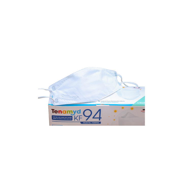 Khẩu Trang KF94 Người Lớn Màu Trắng Tenamyd Chính Hãng
