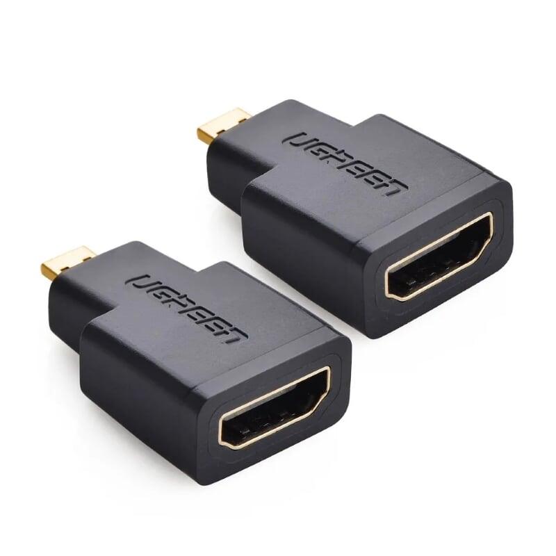 Ugreen UG2010620106TK Màu Đen Đầu chuyển đổi Micro HDMI sang HDMI - HÀNG CHÍNH HÃNG