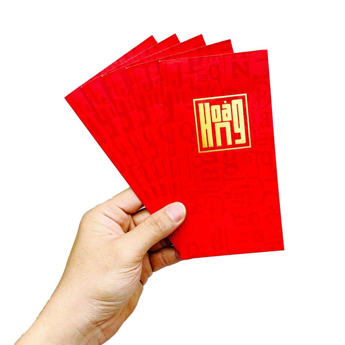 Bộ 5 Bao Lì Xì Tết Bính Ngọ 2026 - Futurebook L389 - Họ Hoàng