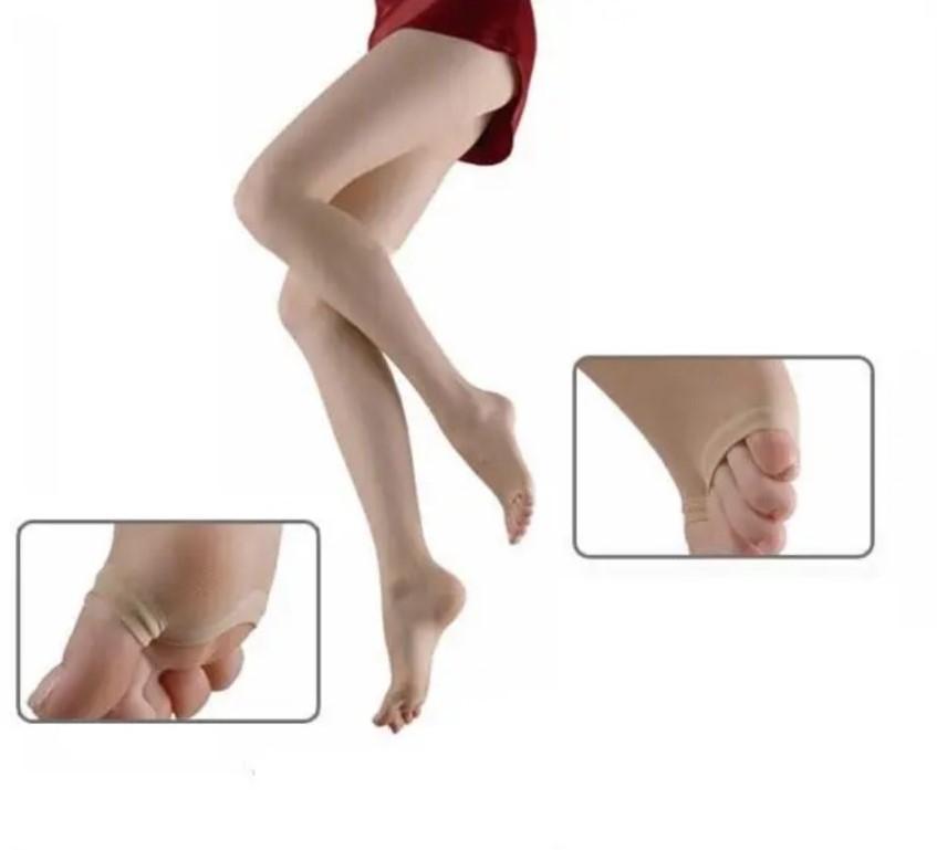 Quần tất, vớ quần hở ngón chân chất liệu dai,mềm, mịn Nữ Đen Women