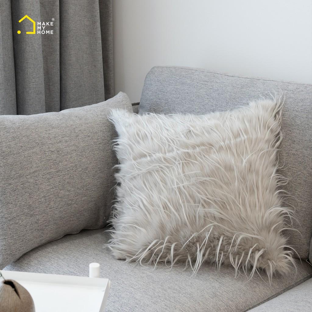 Gối Lông Tựa Lưng Sofa Trang Trí 45 x 45 cm (Có Kèm Ruột) FEATHER