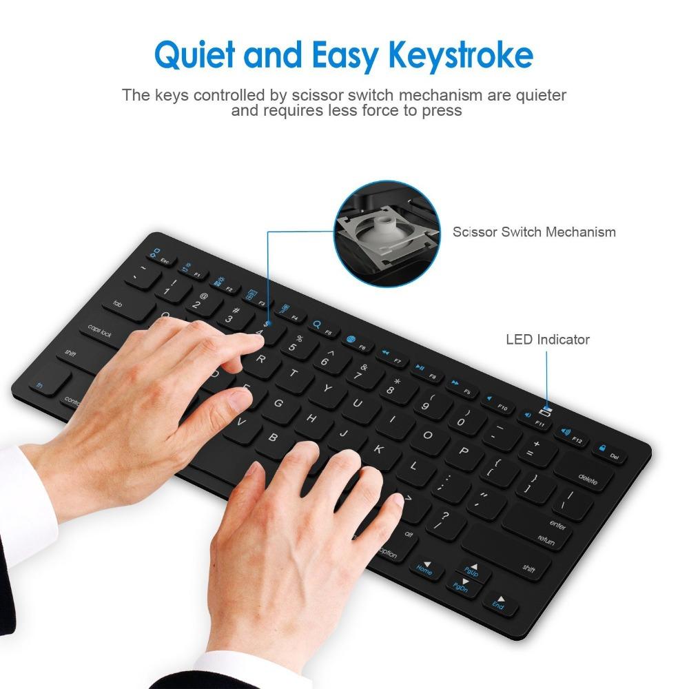 Bàn Phím Bluetooth Cho Xiaomi Mac Macbook Air Pro Cho Win10 Laptop Máy Tính PC Siêu Mỏng Không Dây Bàn Phím Bluetooth