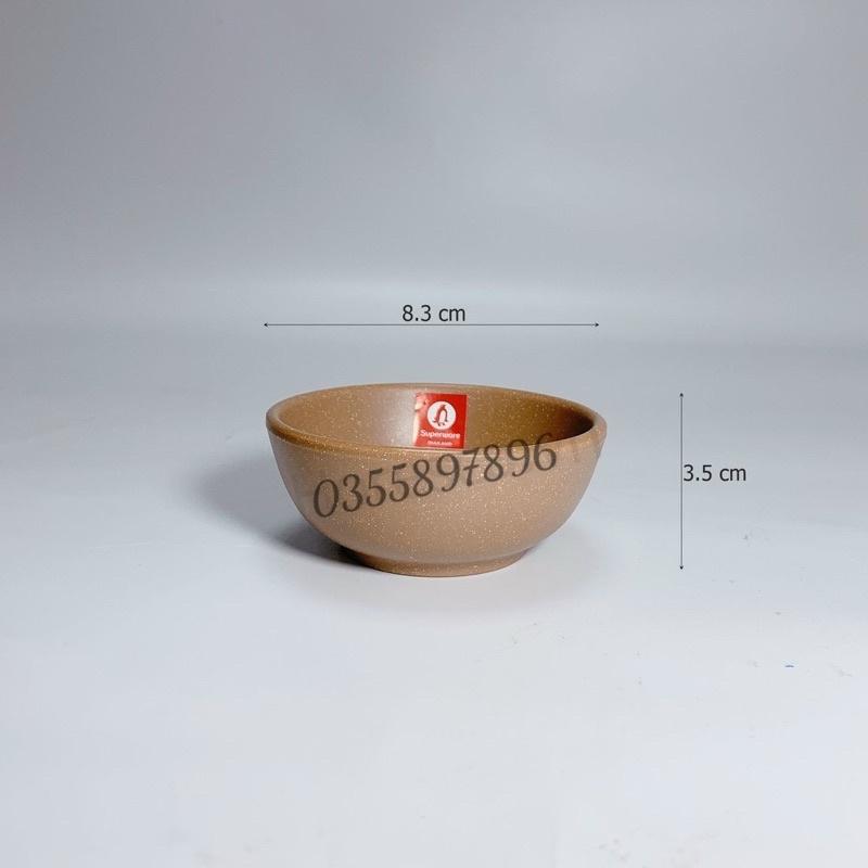 Bát đĩa phíp Thái Lan Không Vỡ 100% MELAMINE màu đất tối