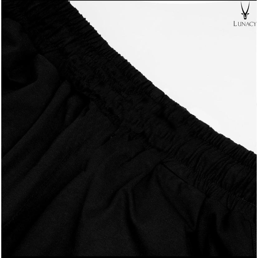 Quần Short Unisex LUNA In Dạ Quang Nam Nữ Oversize phong cách đường phố Hàn Quốc LUNACY