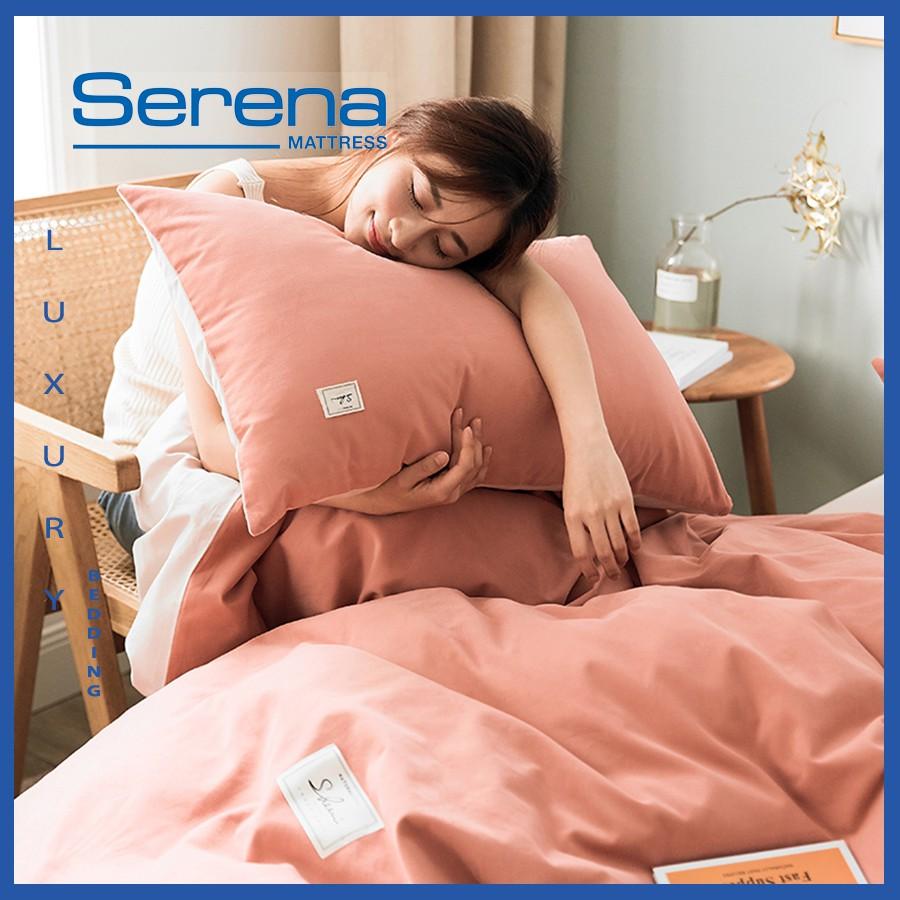 Bộ Ga Giường Cotton Tici Set 5 Món Cao Cấp SERENA Drap Chăn Ga Gối Chần Bông Đẹp - Hệ Thống Nệm
