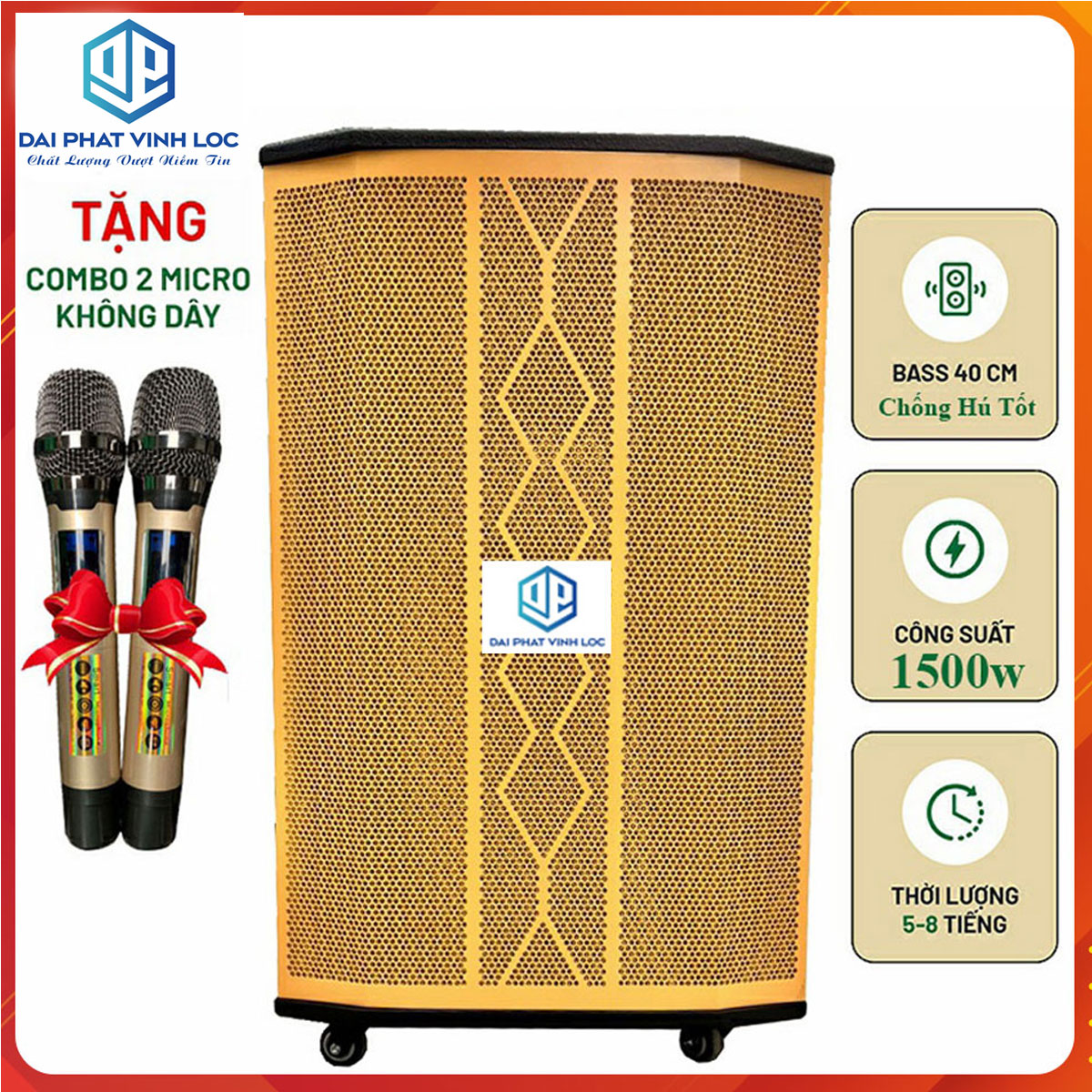 Loa Kéo Karaoke Công Suất Lớn 2200W | Loa Kéo Giá Rẻ J-2200 Bas 50 Có Bánh Xe Mượt | Loa Kéo Bluetooth Đọc Được Usb Thẻ Nhớ Tay Kéo Nhẹ