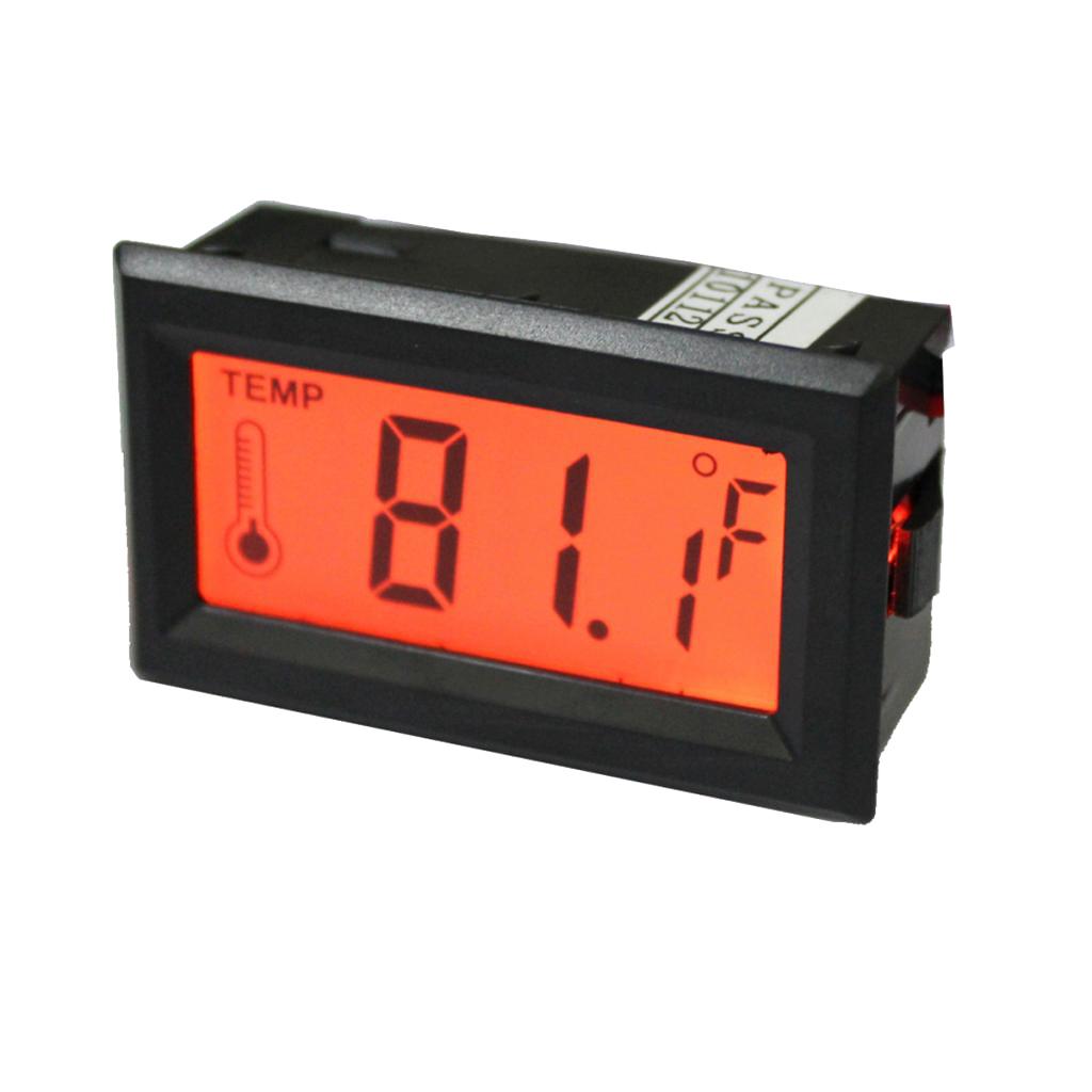 LED LCD Screen Digital Thermometer Temperature Meter Gauge C/F