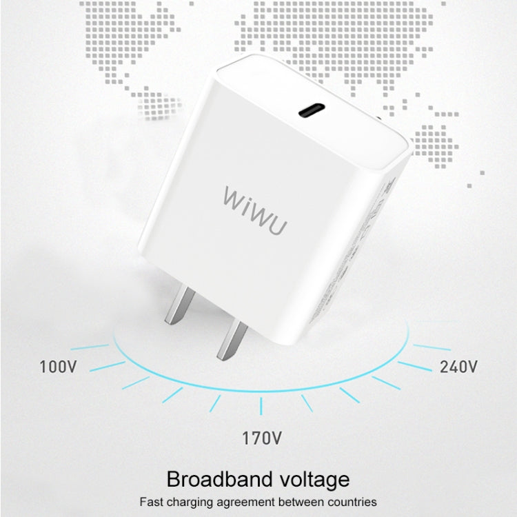 Adapter cóc củ sạc Type C sạc nhanh 20W chuẩn PD Type C 3.0 và Quickcharge 3.0 hiệu WIWU Comet RY-U56 trang bị công nghệ chip sạc thông minh, thiết kế siêu nhỏ gọn, cổng cắm US-UK - Hàng nhập khẩu