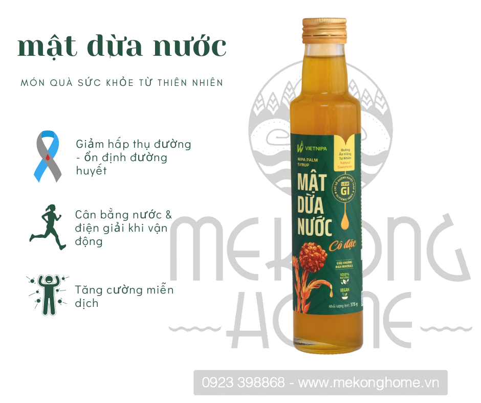 MẬT DỪA NƯỚC ÔNG SÁU - 375g - MEKONG HOME