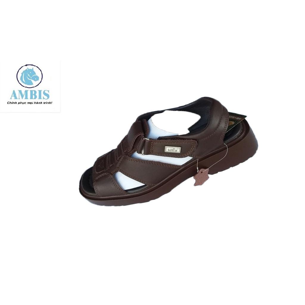 Dép Sandal cao cấp nam SDM237_NAU