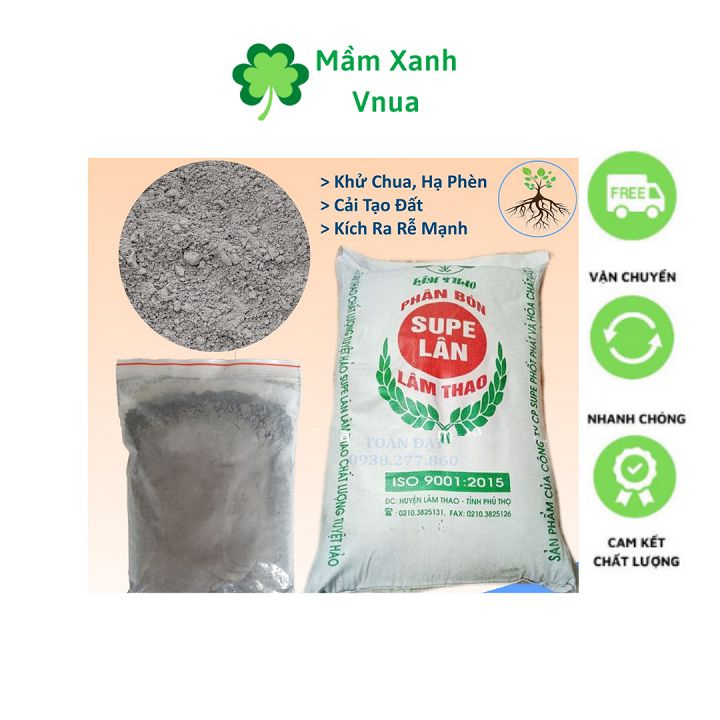 Phân Lân Đơn Bón Lót, Kích Rễ Cho Cây Trồng - Túi 1 Kg