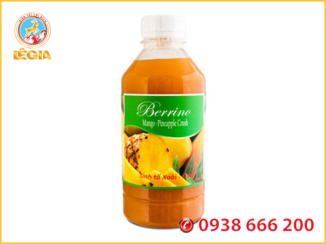 Sinh Tố BERRINO Xoài Dứa 1L (PINEAPPLE MANGO SMOOTHIE BASE)