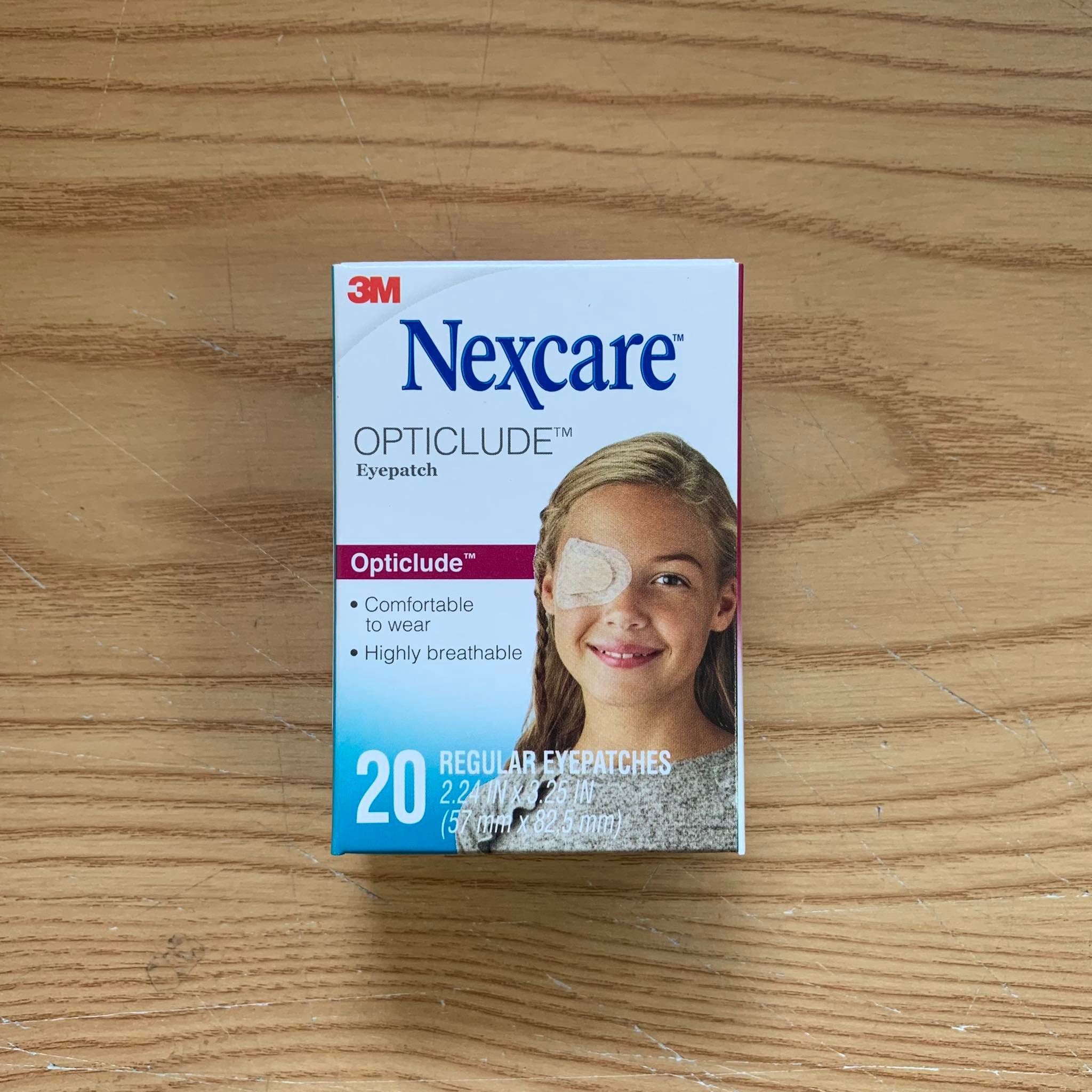Hộp 20 miếng dán mắt 3M Nexcare 1539 hỗ trợ nhược thị cho trẻ cỡ lớn, sản xuất Canada