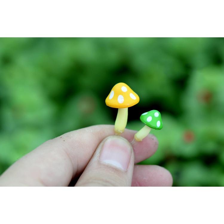 Tiểu cảnh mini ️ Nấm nhọn trang trí tiểu cảnh, sân vườn, sen đá, sân vườn, bể cá, bể terrarium