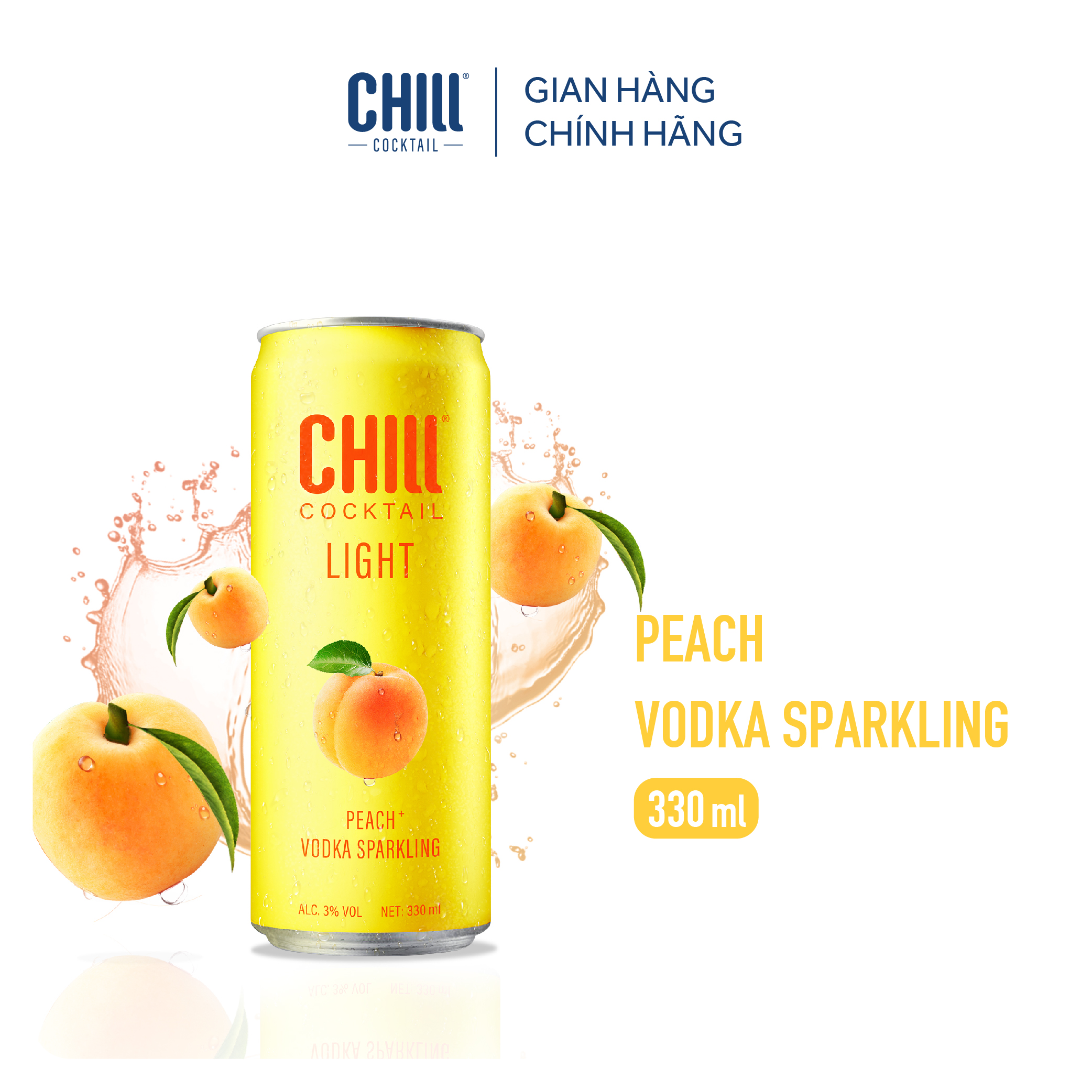 Combo 3 thùng 6 lon Chill Cocktail mix vị 330ml/lon