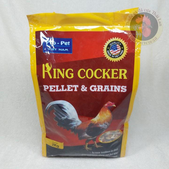 Ngủ cốc - thức ăn viên - dành cho gà đá - KING COCKER - 1 túi / 2 kg