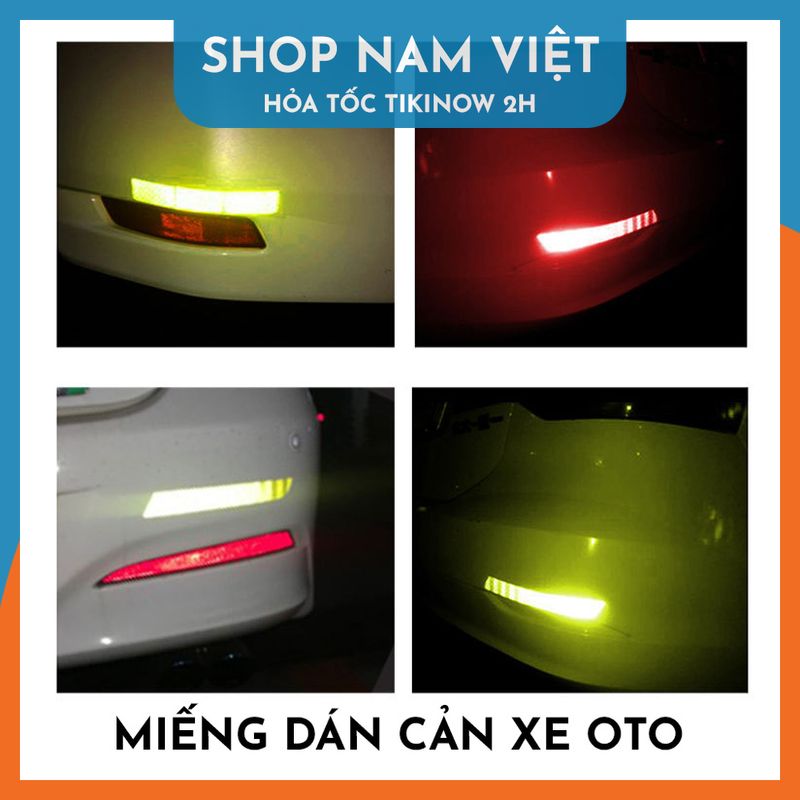 Miếng Dán Phản Quang Cảnh Báo Ban Đêm Cho Oto, Xe Máy, Xe Đạp