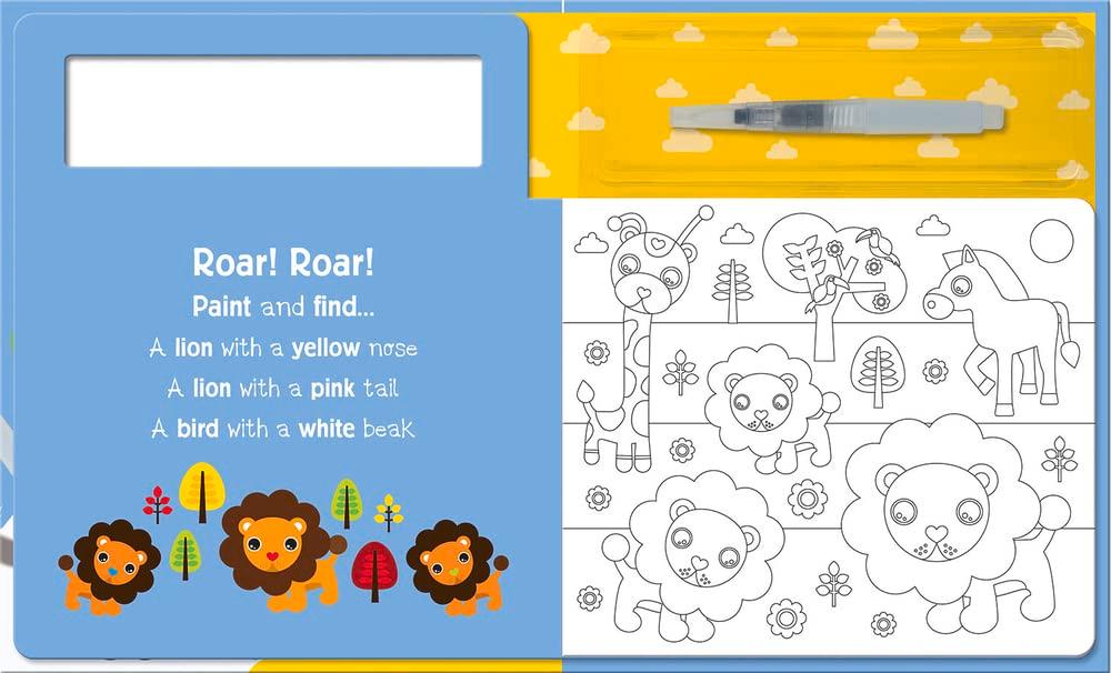 Sách ngoại văn: Search And Find Animals (Water Painting Search And Find)