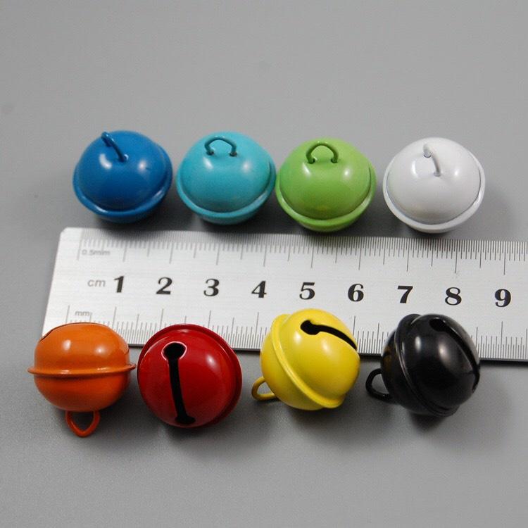 Đồ chơi Chó Mèo - Móc khóa gắn chuông - Chuông lục lạc đeo cổ Chó Mèo 22mm nhiều màu sắc
