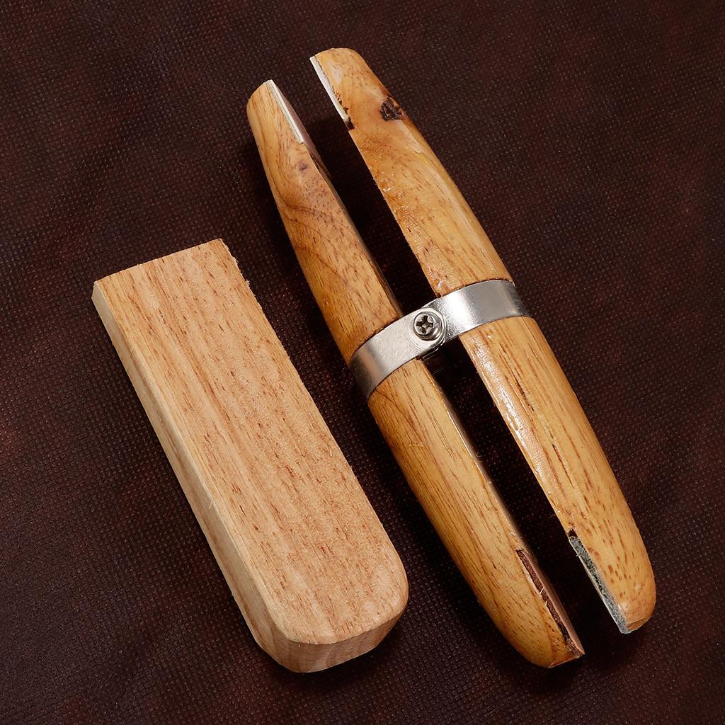 Wooden  Clamp with Metal Holder Jewelry Making Vise Bench Pin Tool Jaws