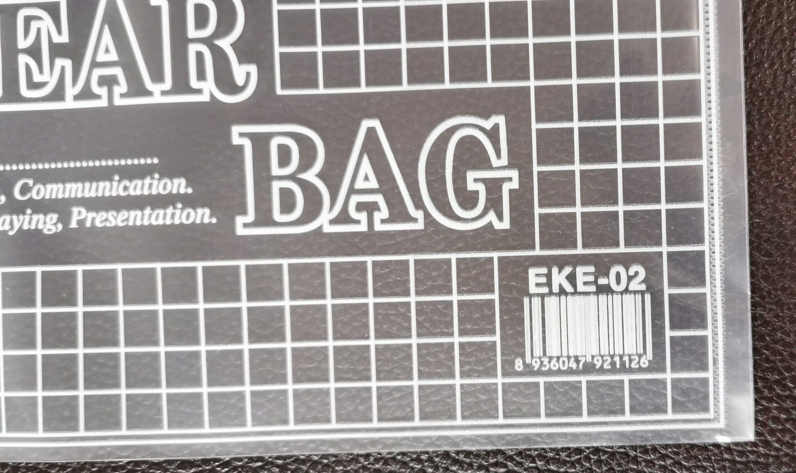 Bộ 12 túi cúc đựng tài liệu Clear Bag EKE loại trung EKE_02