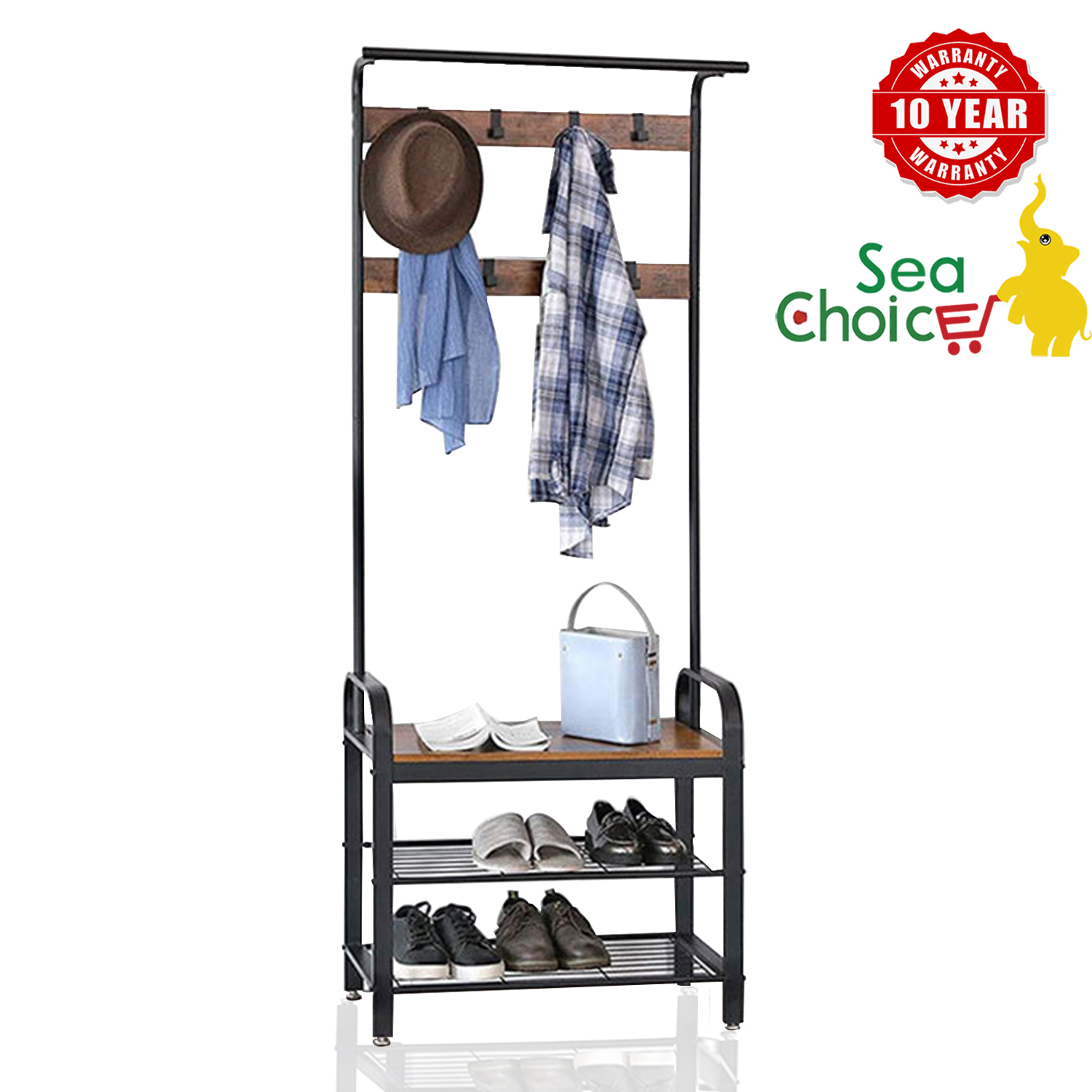 Kệ treo quần áo chống gỉ / Giá treo áo khoác kim loại đơn giản và thời trang Bền Chắc Đa Năng Nội Thất Cho Phòng Ngủ- Bảo hành 10 năm