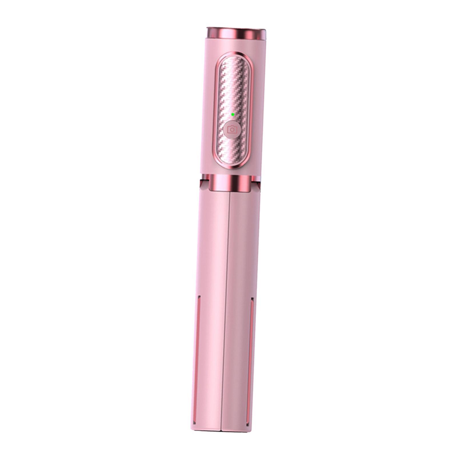 Wireless Bluetooth Remote Selfie Stick Tripod Monopod Phone Holder Pink