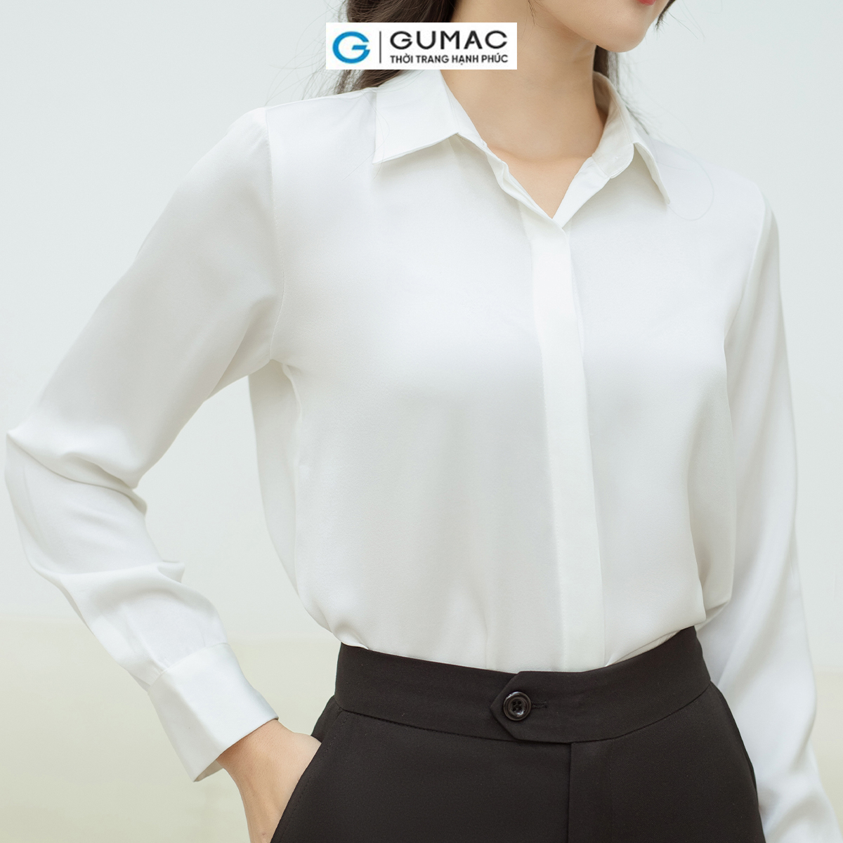 Áo sơ mi nẹp nút GUMAC AD08005