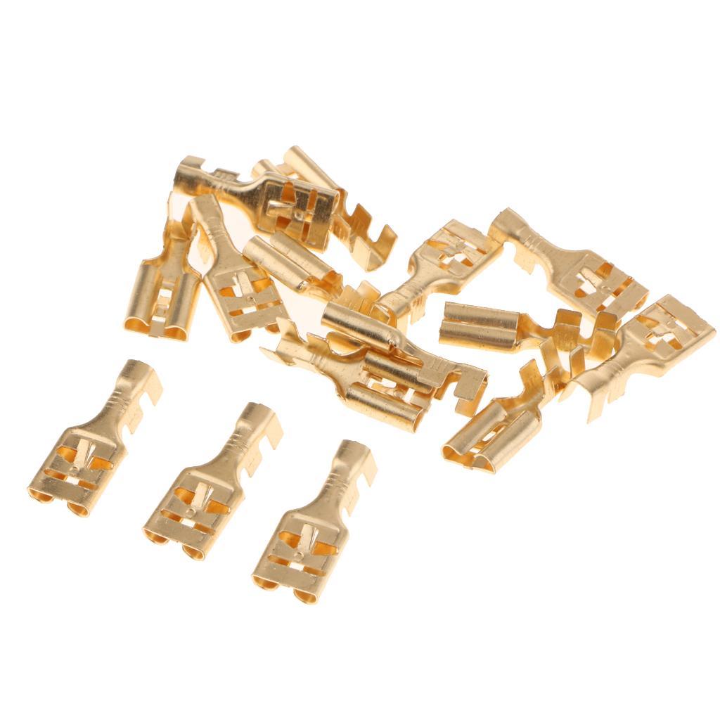 Relay Connector 4 Pin Relays 6.3/9.5mm Flat Pin Connectors 15 Pack