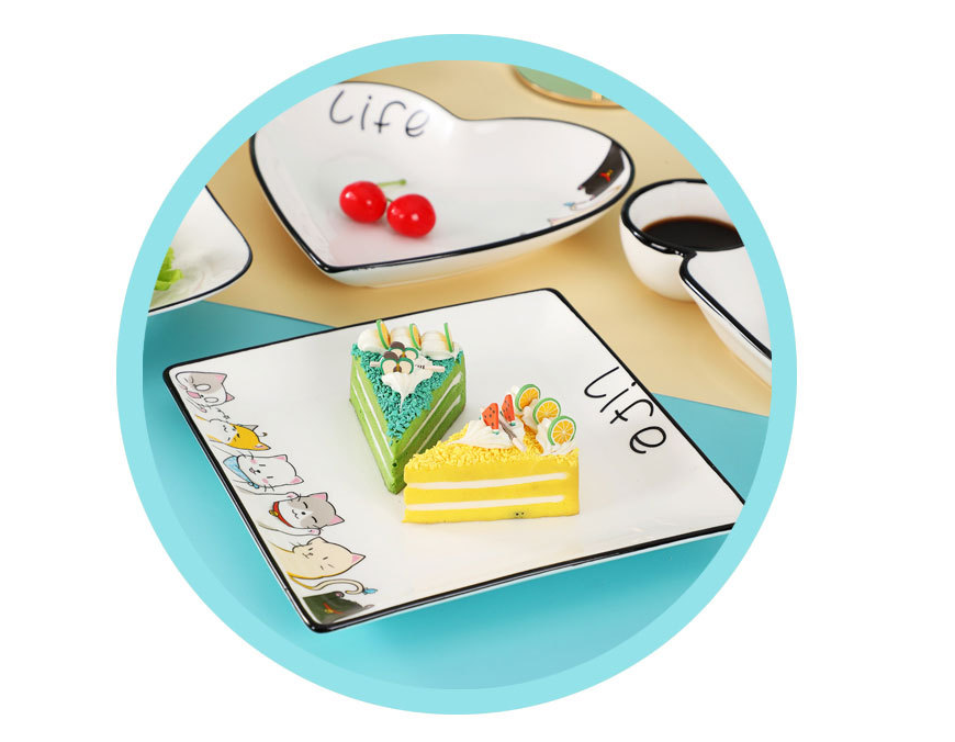 Set 4 đĩa mèo life