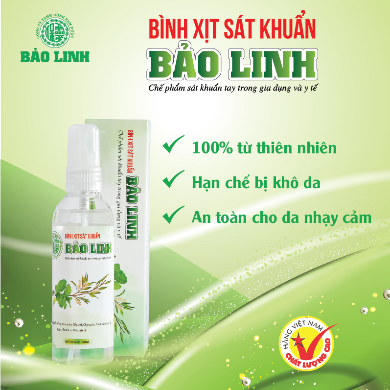 Bình xịt sát khuẩn Bảo Linh 60ml