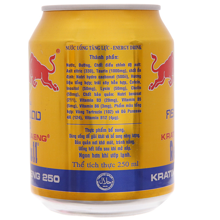 Thùng 24 Lon Nước Tăng Lực Red Bull 250ml x24 Lon