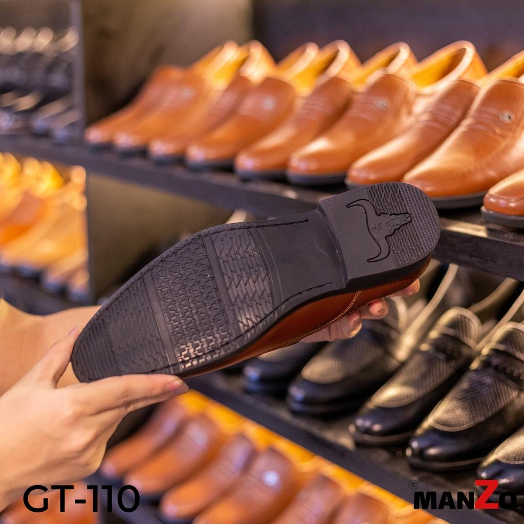 Giày tây nam da bò dành cho dân công sở, bảo hành 18 tháng - Manzo GT 110