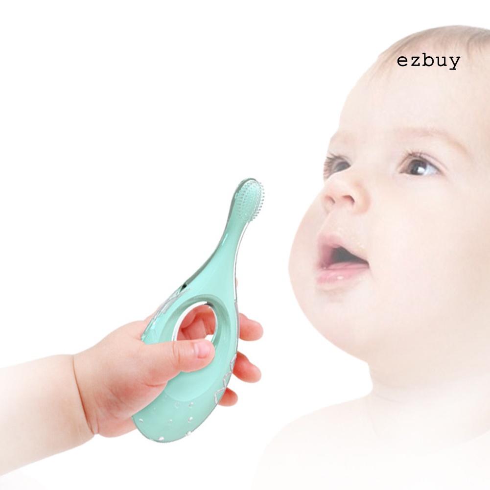 Bàn chải đánh răng bằng silicon mềm cho bé