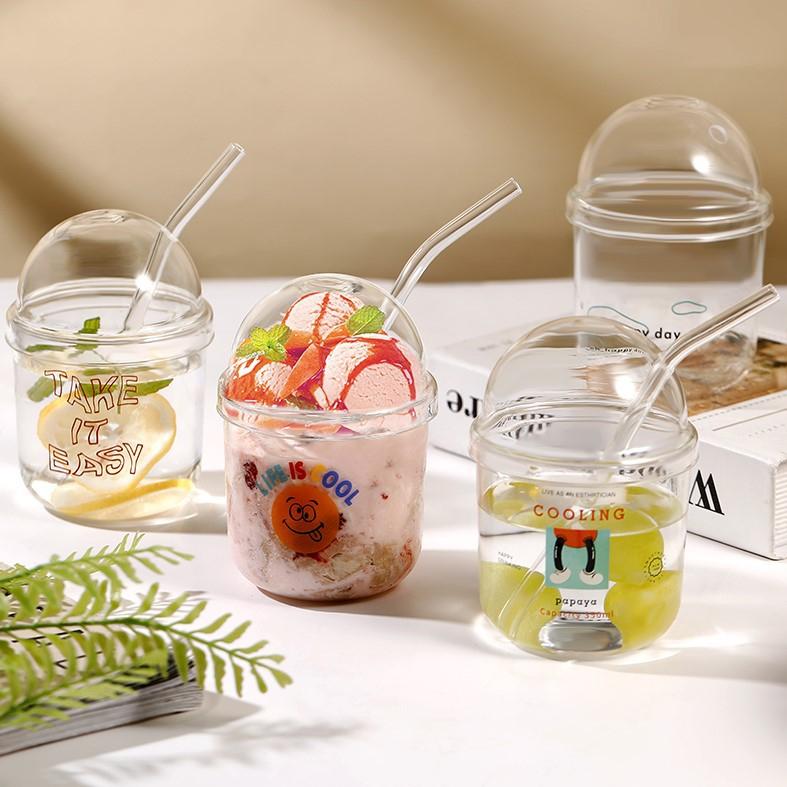 CỐC NƯỚC BOBO THỦY TINH TRONG SUỐT 400ml